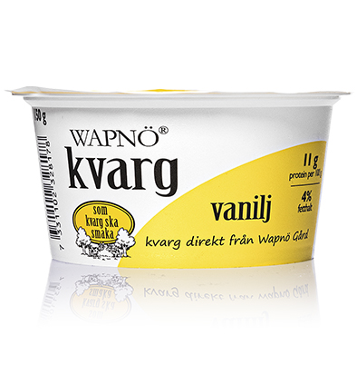 Wapnö Vanilj Kvarg 4% 150g