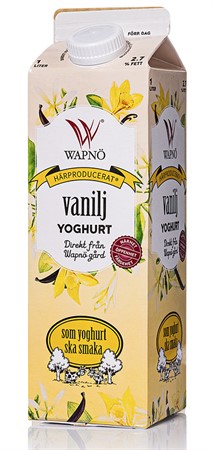 Wapnö Yoghurt vanilj 1 liter